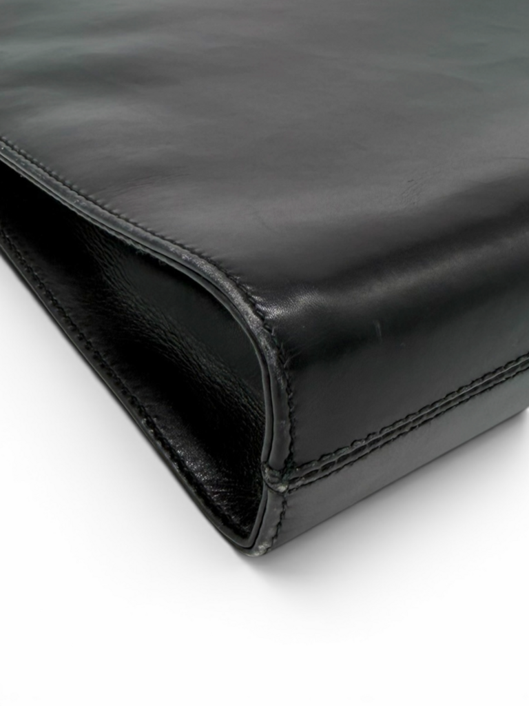 Ferragamo Vintage 'Diana' Leather Clutch