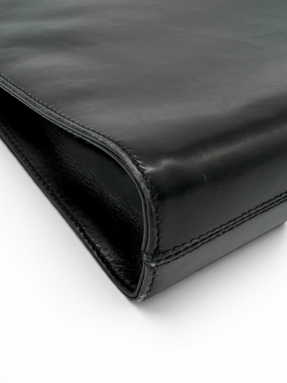 Ferragamo Vintage 'Diana' Leather Clutch