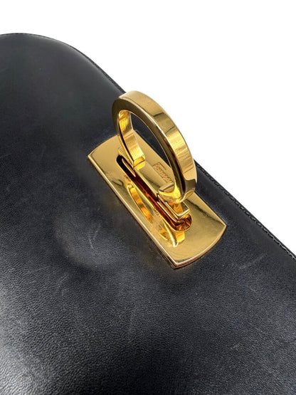 Ferragamo Vintage 'Diana' Leather Clutch