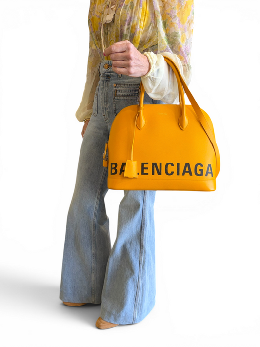 Balenciaga Ville Top Handle Leather Bag
