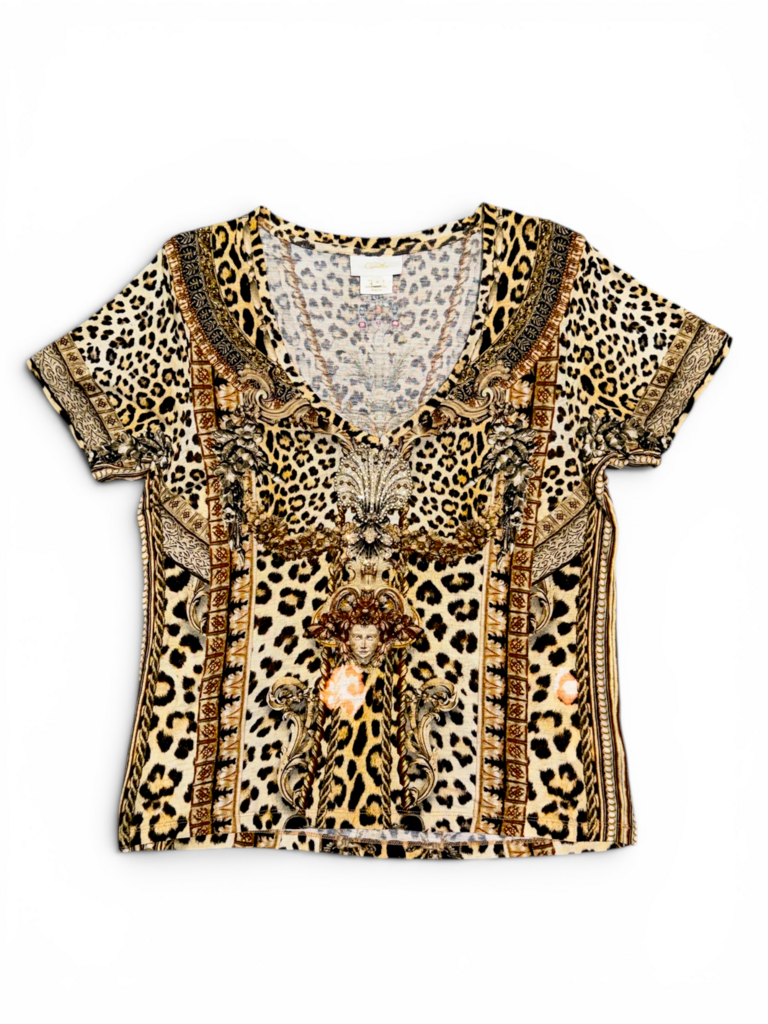 Animal Print T-Shirt Size L