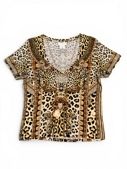 Animal Print T-Shirt Size L