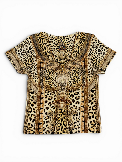 Animal Print T-Shirt Size L