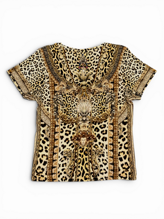 Animal Print T-Shirt Size L