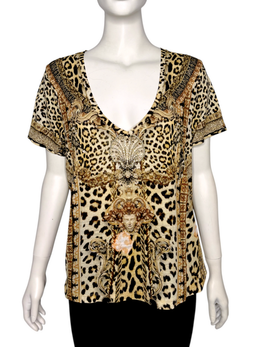 Animal Print T-Shirt Size L