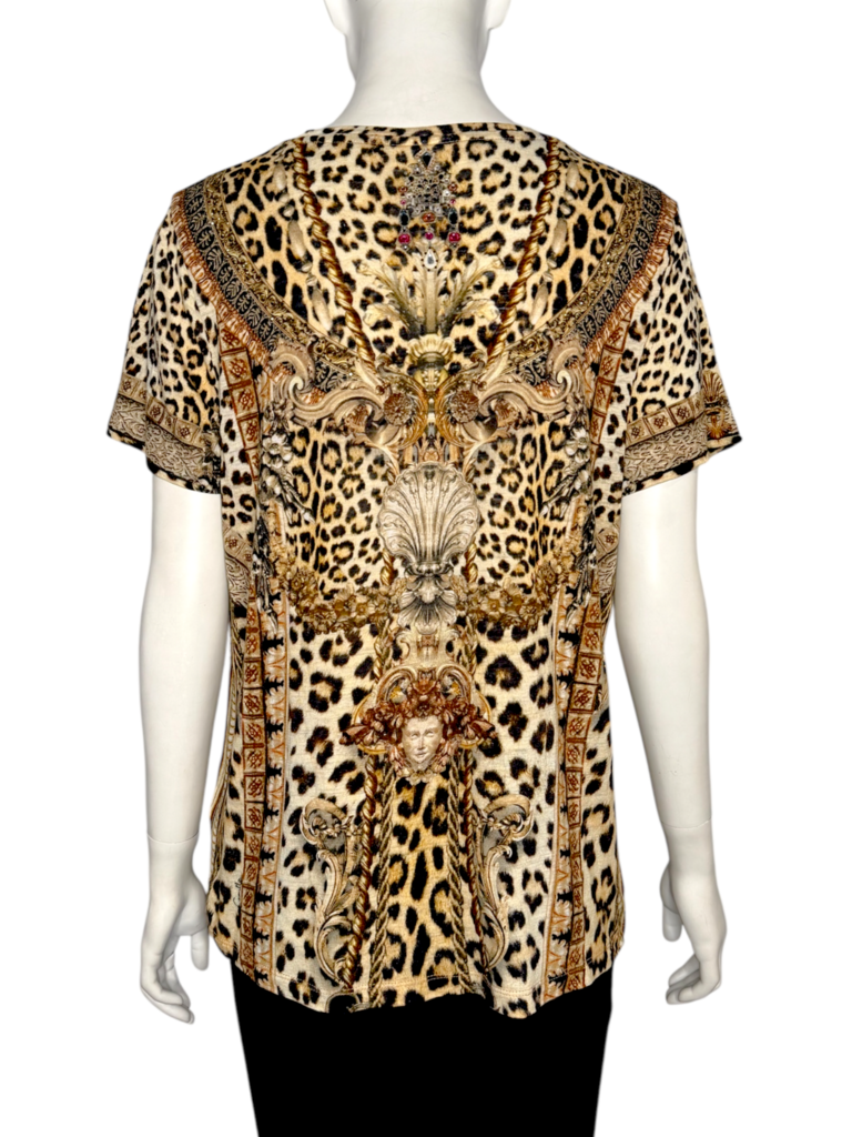 Animal Print T-Shirt Size L