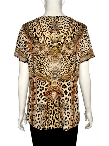 Animal Print T-Shirt Size L
