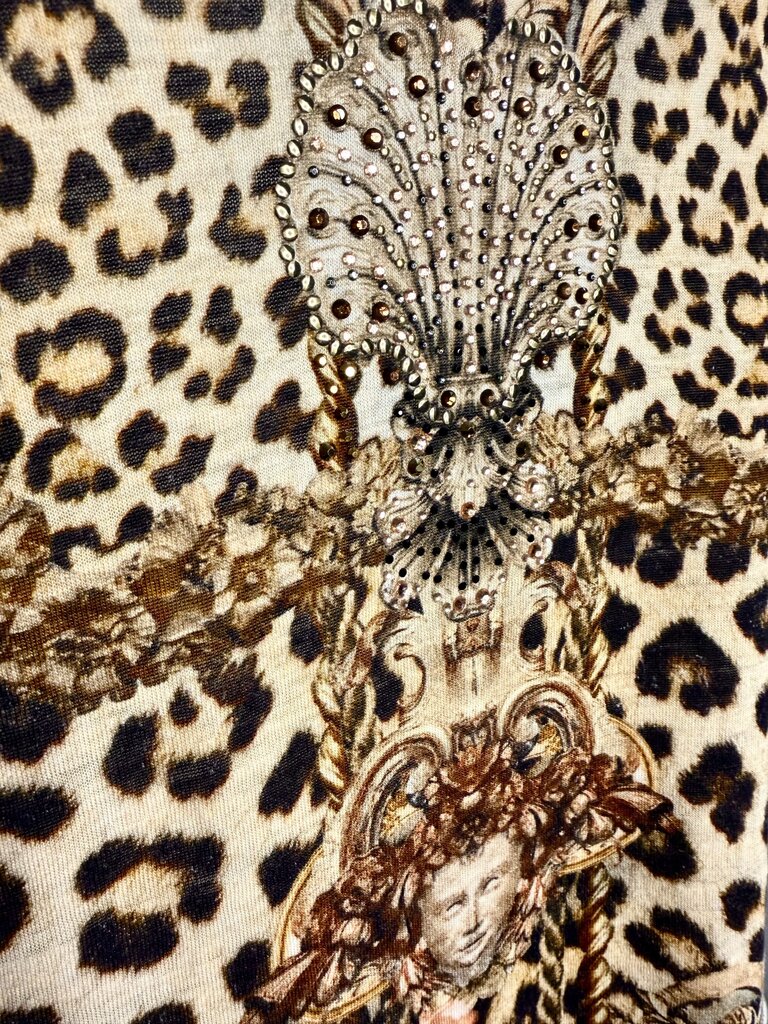 Animal Print T-Shirt Size L