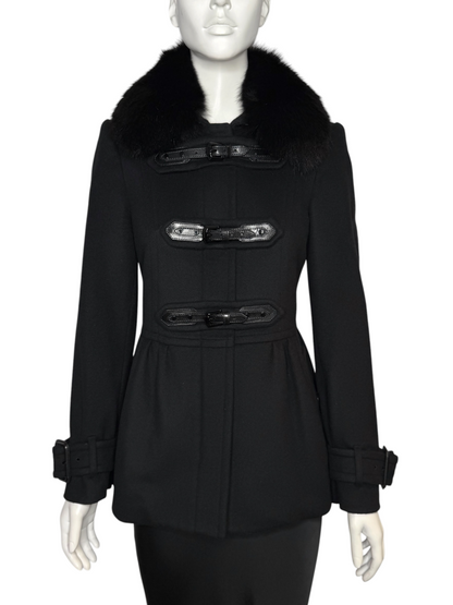 Burberry Blackwell Wool Cashmere Duffle Coat Size 6