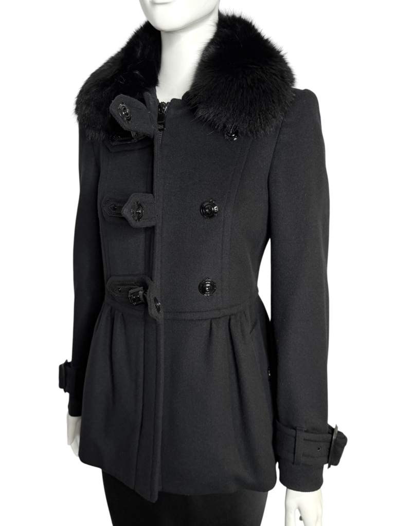 Burberry Blackwell Wool Cashmere Duffle Coat Size 6