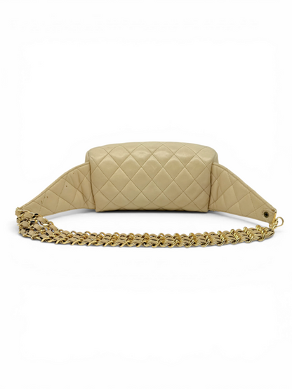 Chanel Vintage Quilted Waist Belt Bag