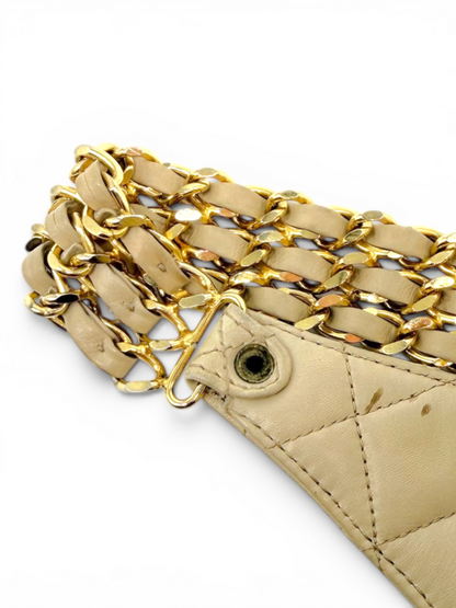 Chanel Vintage Quilted Waist Belt Bag