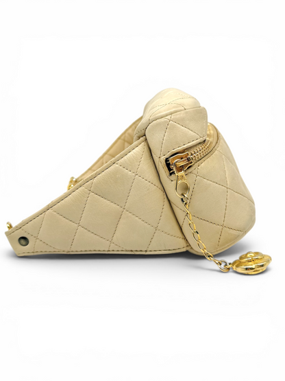 Chanel Vintage Quilted Waist Belt Bag