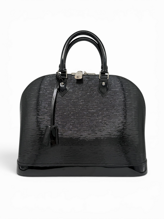 Louis Vuitton Alma GM Epi Noir Electric Handbag