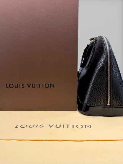 Louis Vuitton Alma GM Epi Noir Electric Handbag