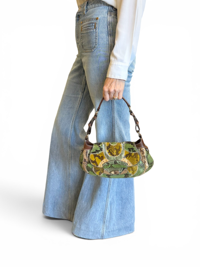 Vintage Patch Pitone Shoulder Bag