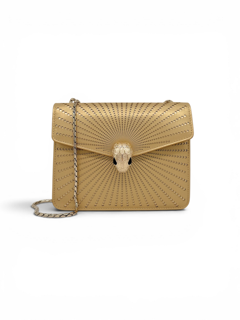 Bvlgari Serpenti Laser Cut Cross Body Leather Bag 'As Is' - Est RRP $5000
