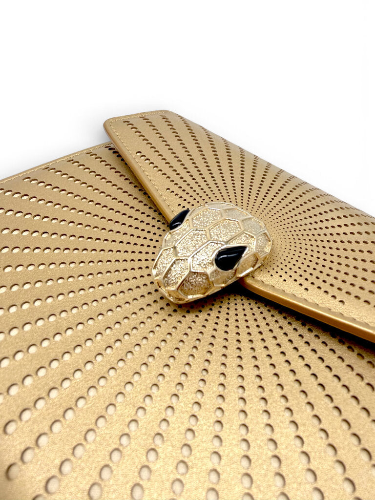 Bvlgari Serpenti Laser Cut Cross Body Leather Bag 'As Is' - Est RRP $5000