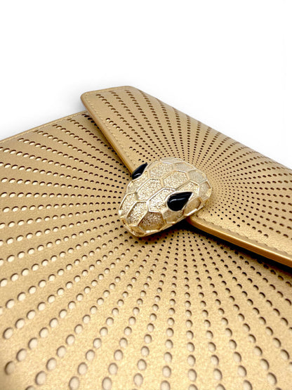Bvlgari Serpenti Laser Cut Cross Body Leather Bag 'As Is' - Est RRP $5000