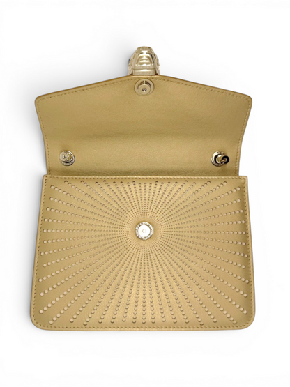 Bvlgari Serpenti Laser Cut Cross Body Leather Bag 'As Is' - Est RRP $5000