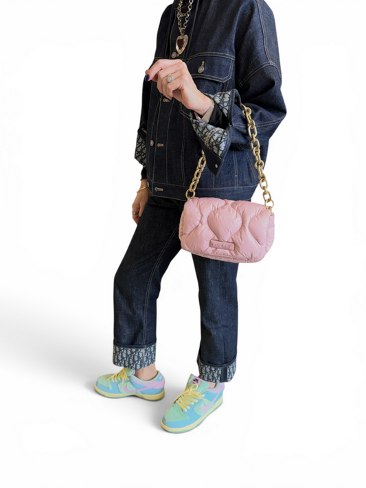 Nylon Shoulder & Crossbody Bag Including Dust Bag