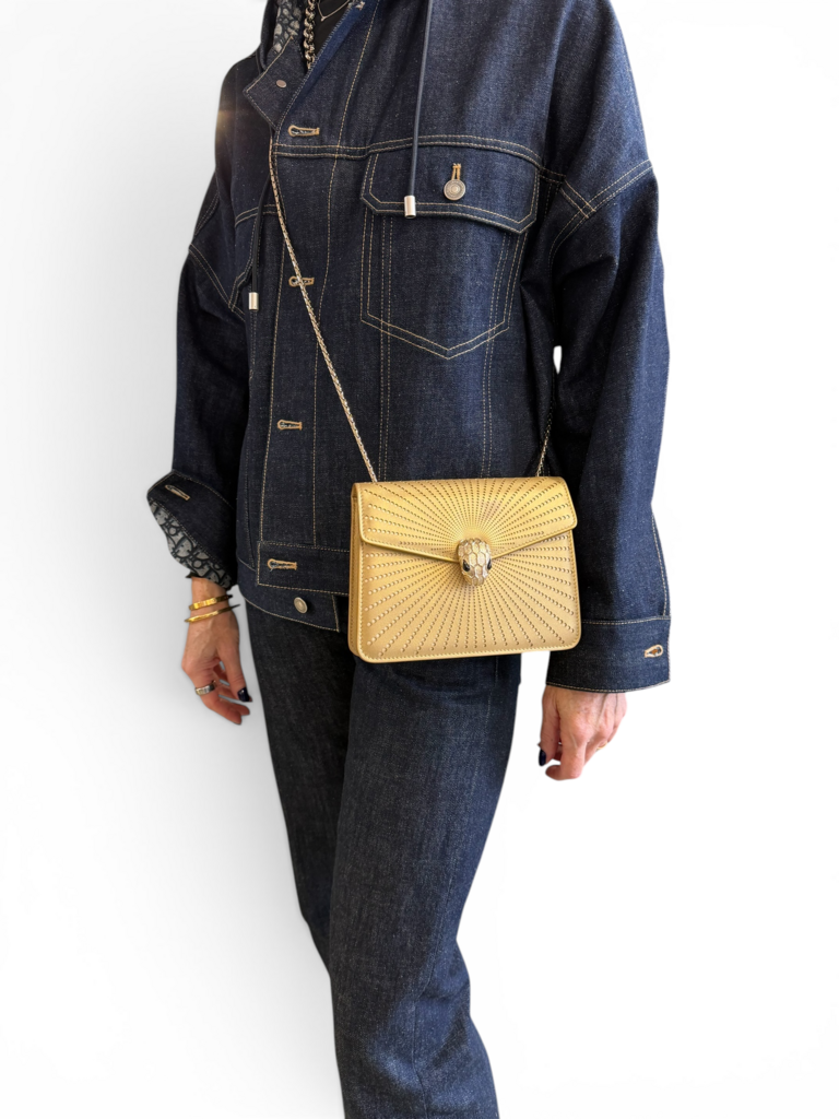 Bvlgari Serpenti Laser Cut Cross Body Leather Bag 'As Is' - Est RRP $5000