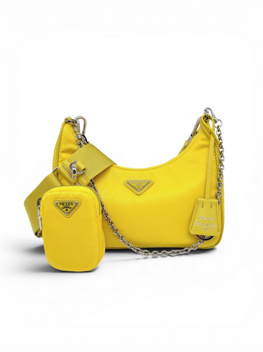 Re-Edition 2005 Re-Nylon Shoulder Bag With Dust Bag, Box & Shopping Bag