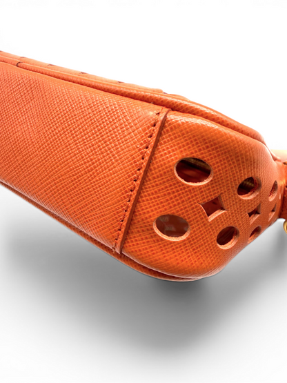 Prada Laser Cut Saffiano Crossbody Bag