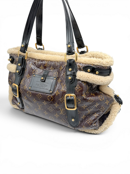 Louis Vuitton Monogram Shearling Thunder Mouton Tote Bag