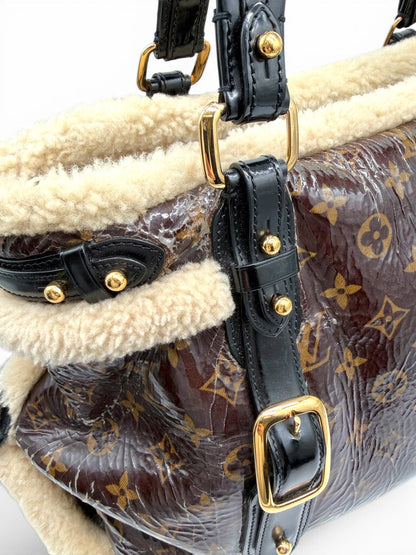 Louis Vuitton Monogram Shearling Thunder Mouton Tote Bag