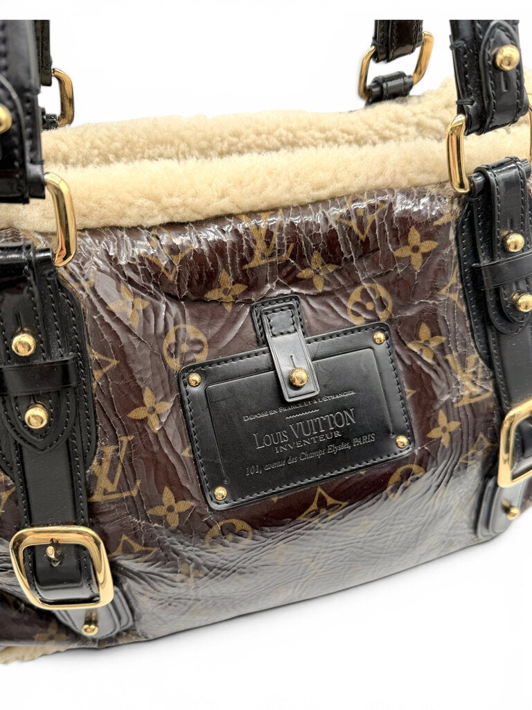 Louis Vuitton Monogram Shearling Thunder Mouton Tote Bag