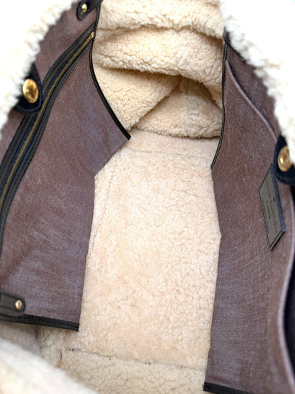 Louis Vuitton Monogram Shearling Thunder Mouton Tote Bag