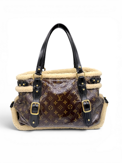 Louis Vuitton Monogram Shearling Thunder Mouton Tote Bag