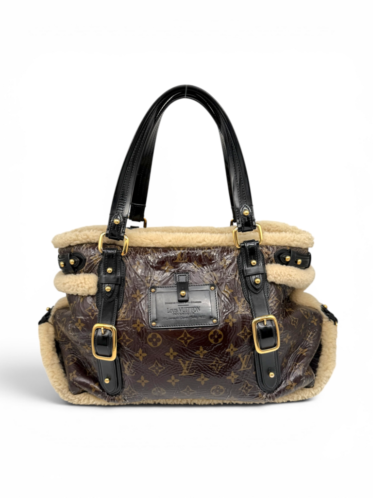 Louis Vuitton Monogram Shearling Thunder Mouton Tote Bag