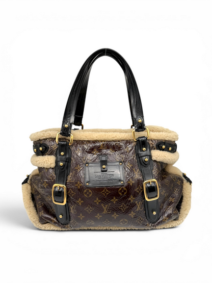 Louis Vuitton Monogram Shearling Thunder Mouton Tote Bag