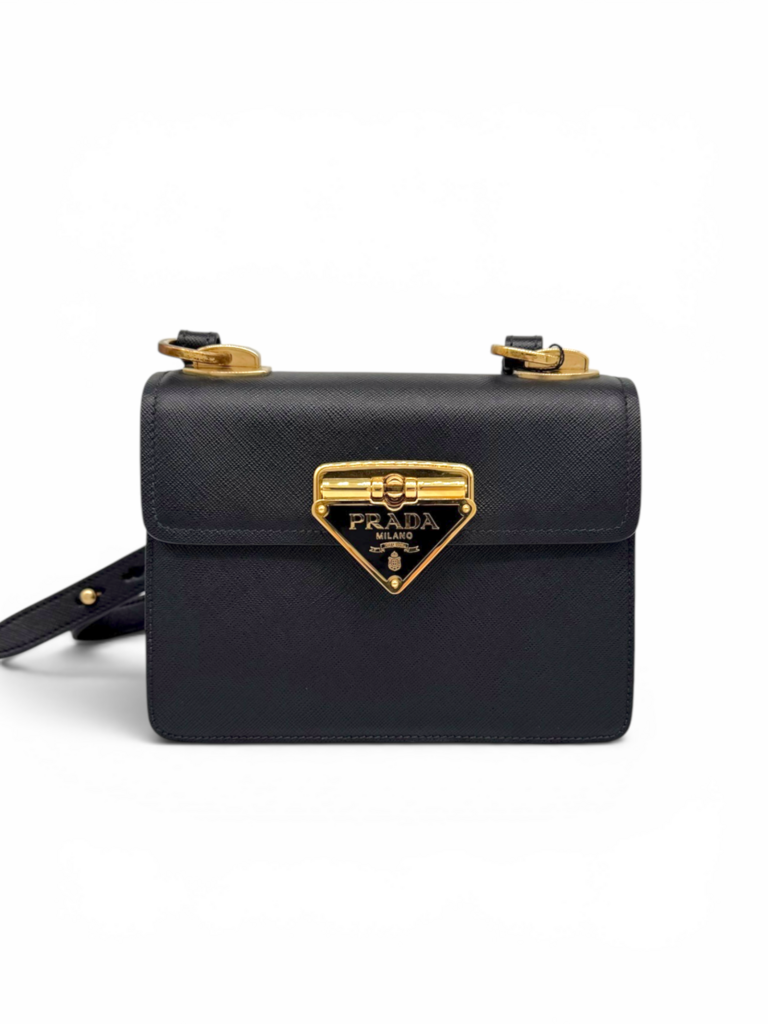 Saffiano Sidonie Flap Shoulder Bag & Dust Bag