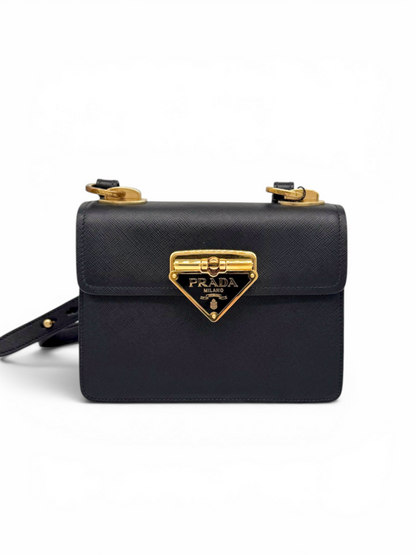 Saffiano Sidonie Flap Shoulder Bag & Dust Bag