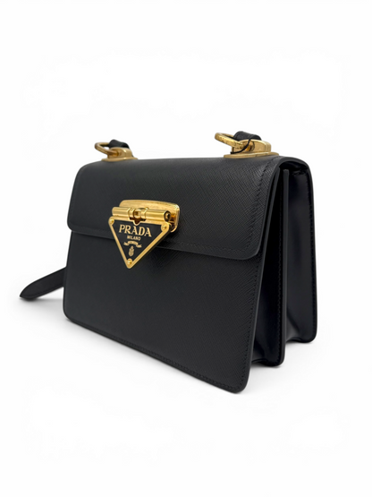 Saffiano Sidonie Flap Shoulder Bag & Dust Bag