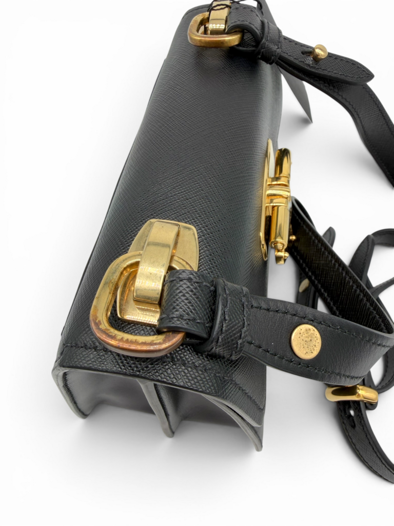 Saffiano Sidonie Flap Shoulder Bag & Dust Bag