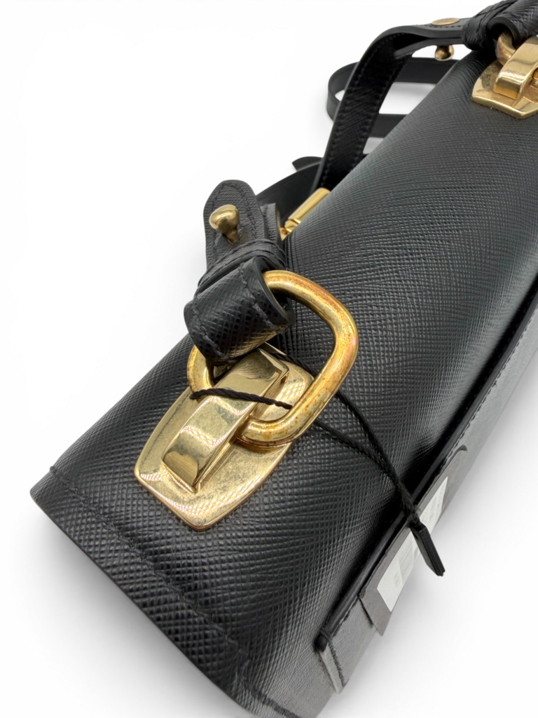 Saffiano Sidonie Flap Shoulder Bag & Dust Bag