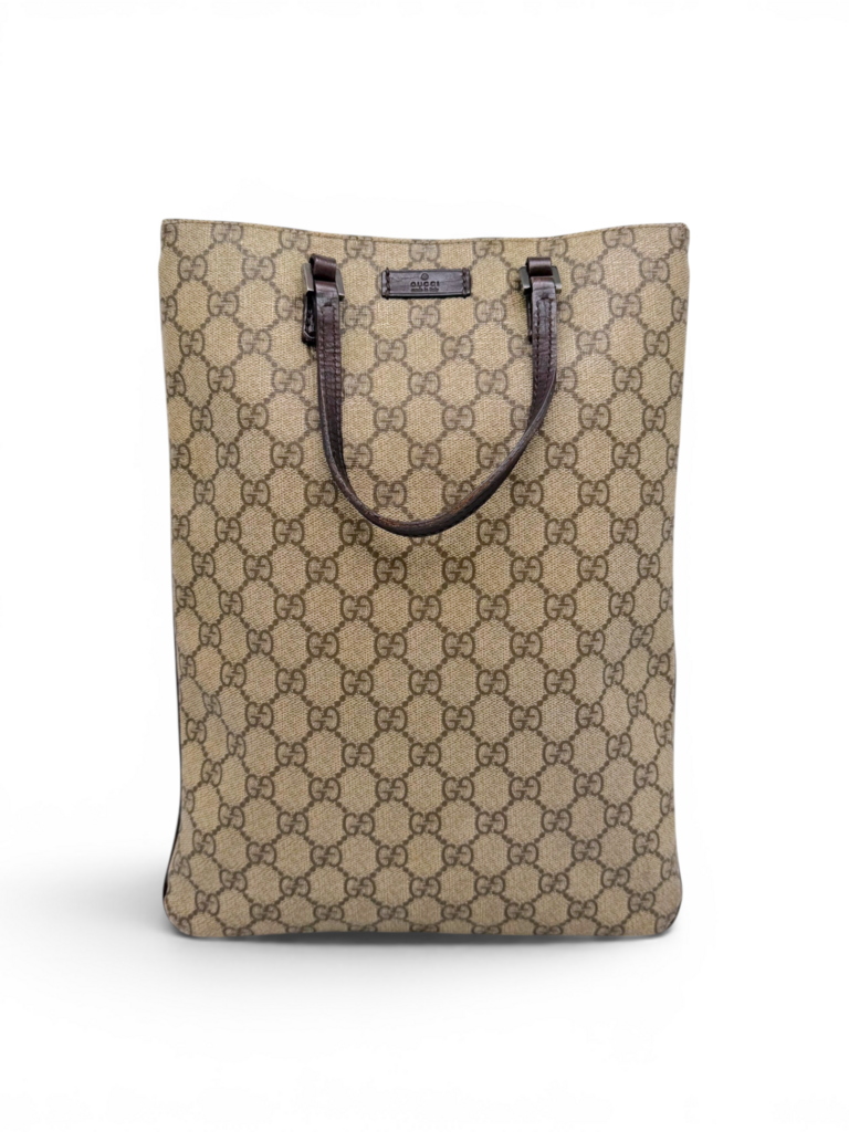 GG Supreme Flat Vertical Tote & Dust Bag