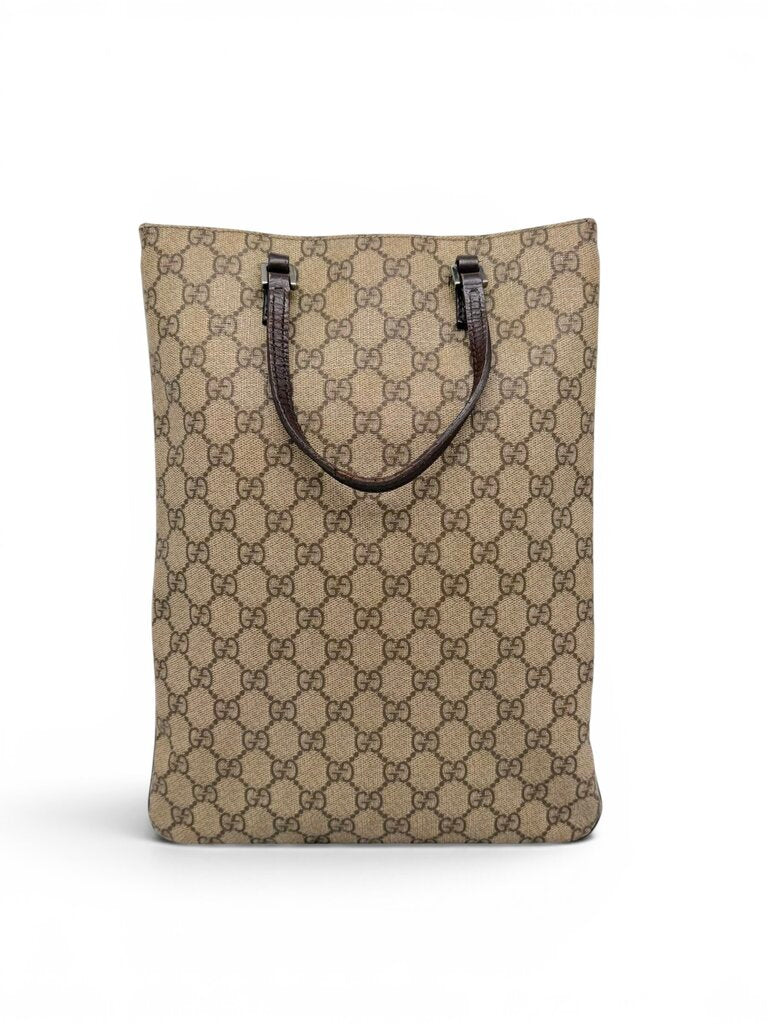 GG Supreme Flat Vertical Tote & Dust Bag