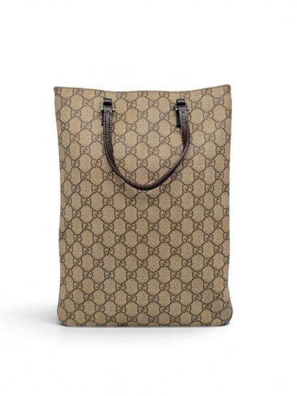 GG Supreme Flat Vertical Tote & Dust Bag