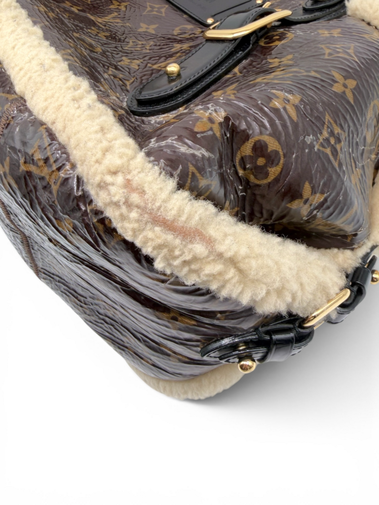 Louis Vuitton Monogram Shearling Thunder Mouton Tote Bag