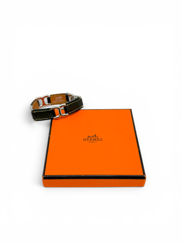 Leather Place Beauvau Link Wrap Bracelet & Box