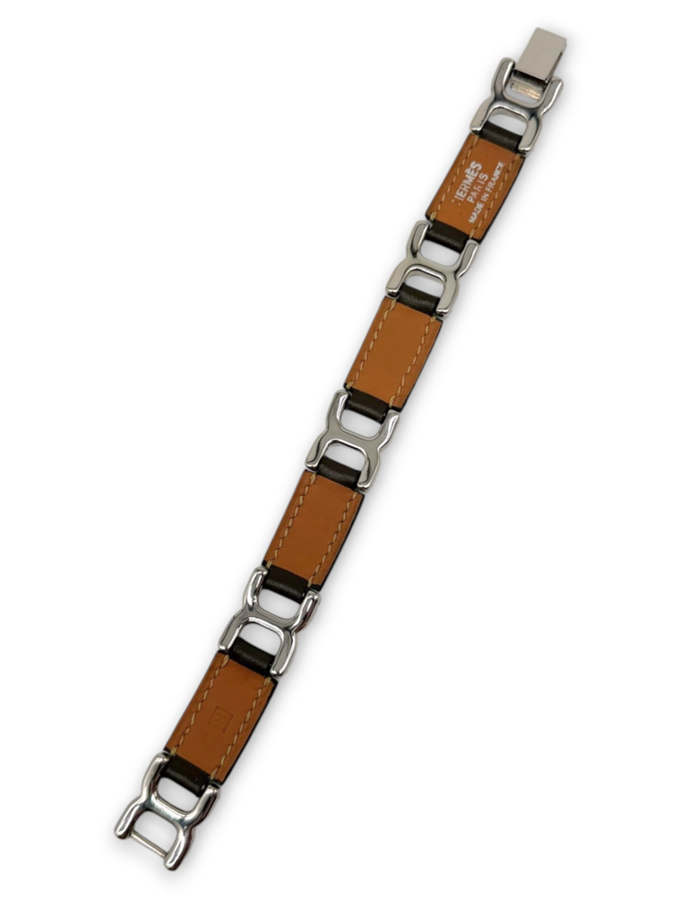 Leather Place Beauvau Link Wrap Bracelet & Box
