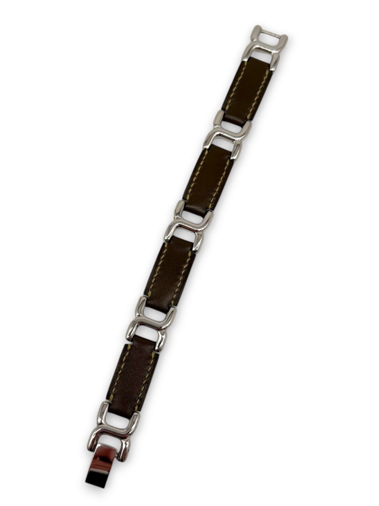 Leather Place Beauvau Link Wrap Bracelet & Box