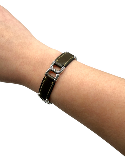 Leather Place Beauvau Link Wrap Bracelet & Box