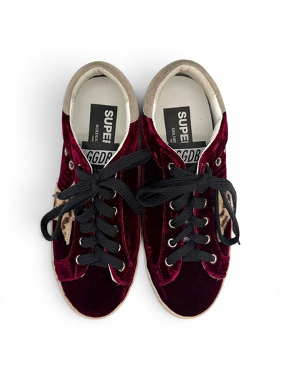 Red Velvet Superstar Sneakers Including Dust Bag & Box Size 37