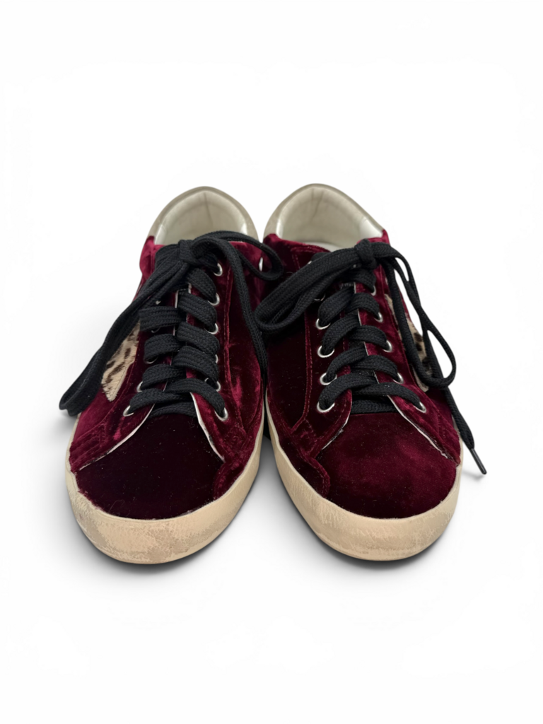 Red Velvet Superstar Sneakers Including Dust Bag & Box Size 37